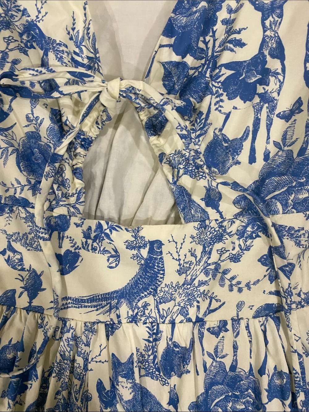 Hyacinth House beautiful blue and white toile dress - Picture 3 of 7